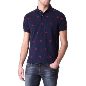 Men's Polo by Ralph Lauren Custom Fit Lobster Polo Shirt, Medium